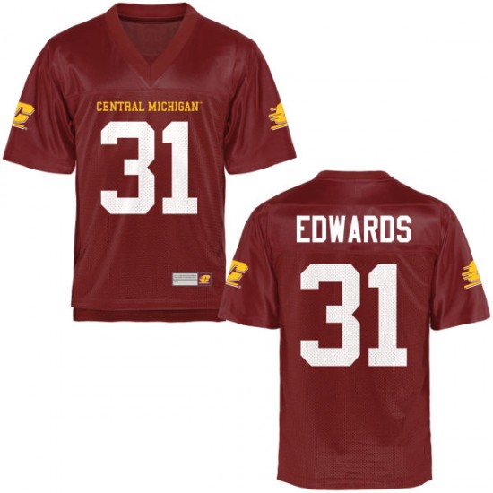 Youth Berkley Edwards Central Michigan Chippewas Youth Replica